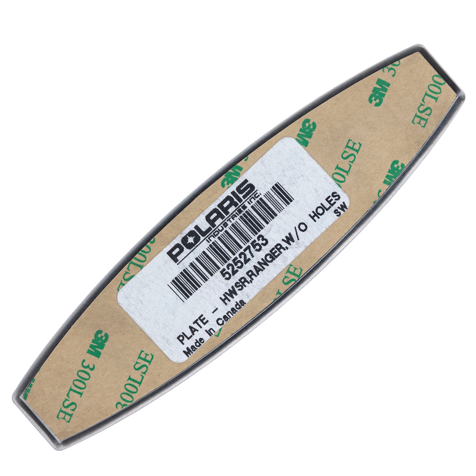 Polaris 5252753 OEM "HWSR" Plate w o Holes 2009-2012 Ranger XP & Ranger Crew