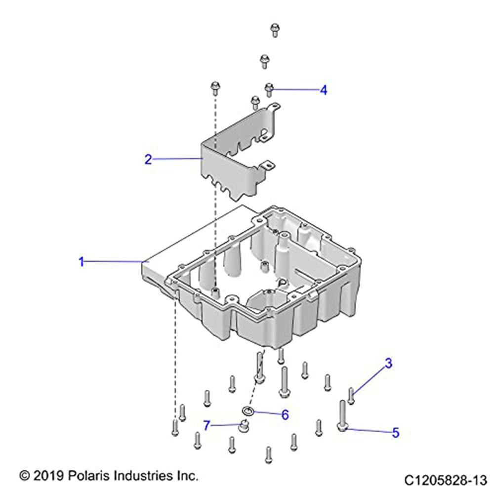 Polaris 5261851 Stamped Oil Baffle RZR 1000 XP Turbo S 4 2016-2025