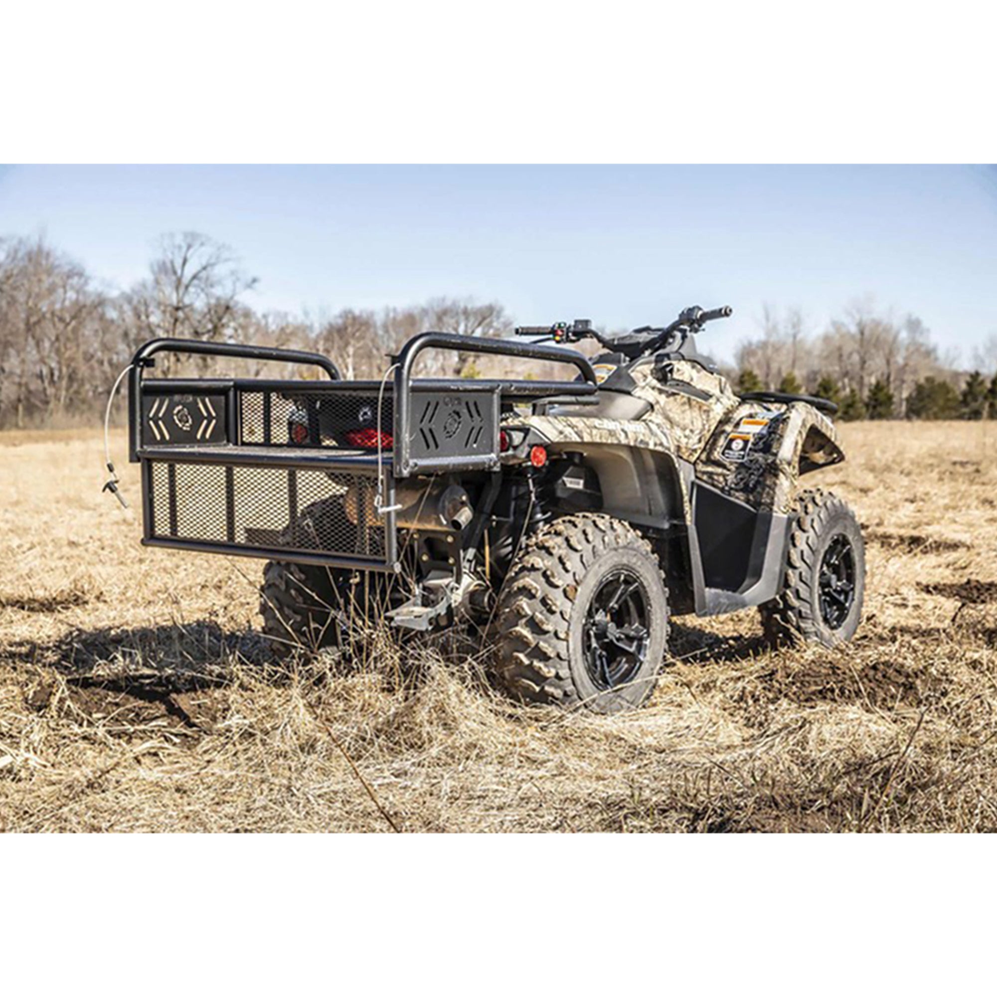Kolpin 53300 Polaris Rear Drop Basket Rack Collapsible Tailgate Universal ATV