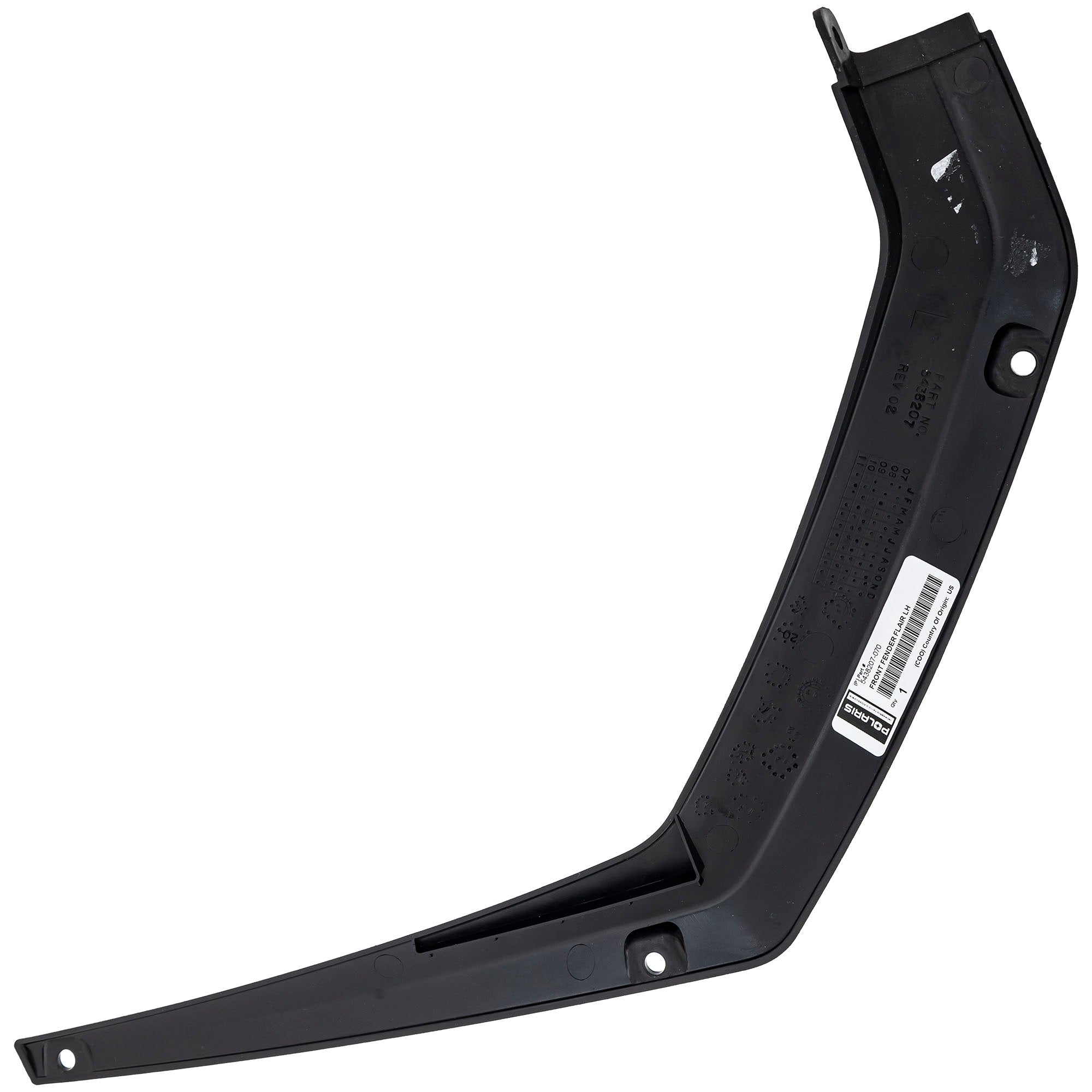 Genuine OEM Polaris Front Fender RZR XC 5438207-070