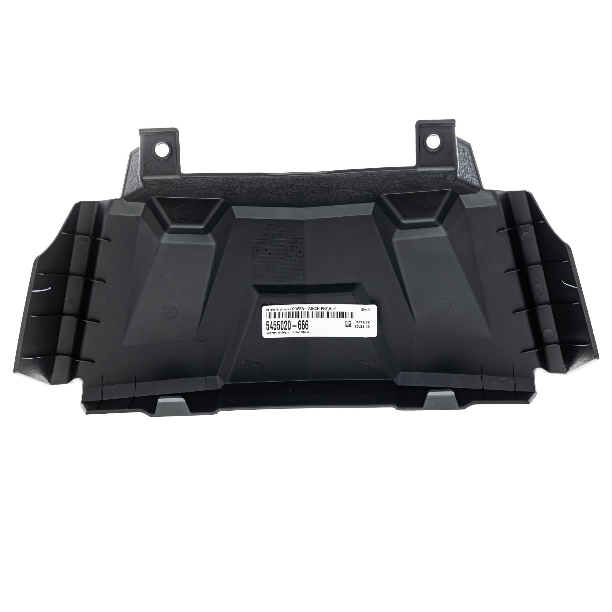 Polaris 5455020-666 Black Pearl Winch Cover RZR XP Turbo S 4 2018-2019