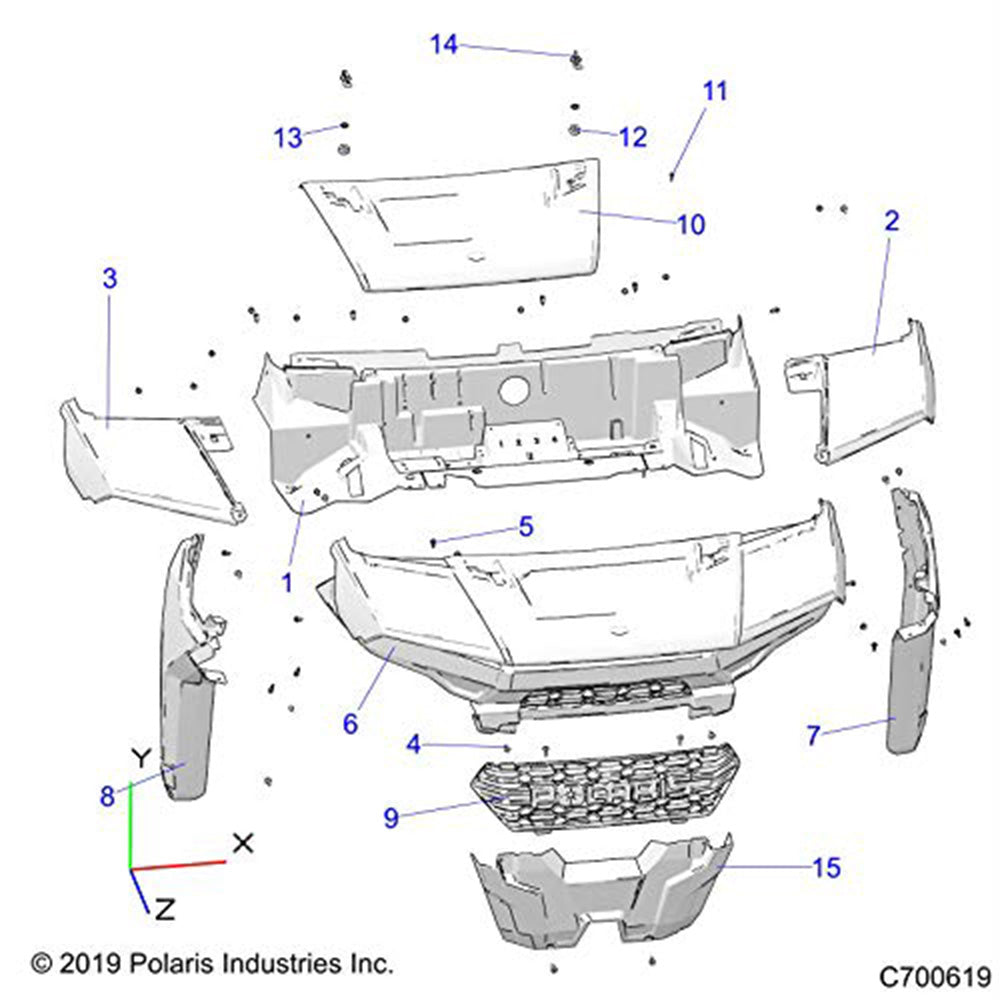 Polaris 5455967-587 Pursuit Camo Basic Hood Ranger 1000 Crew 2020-2024