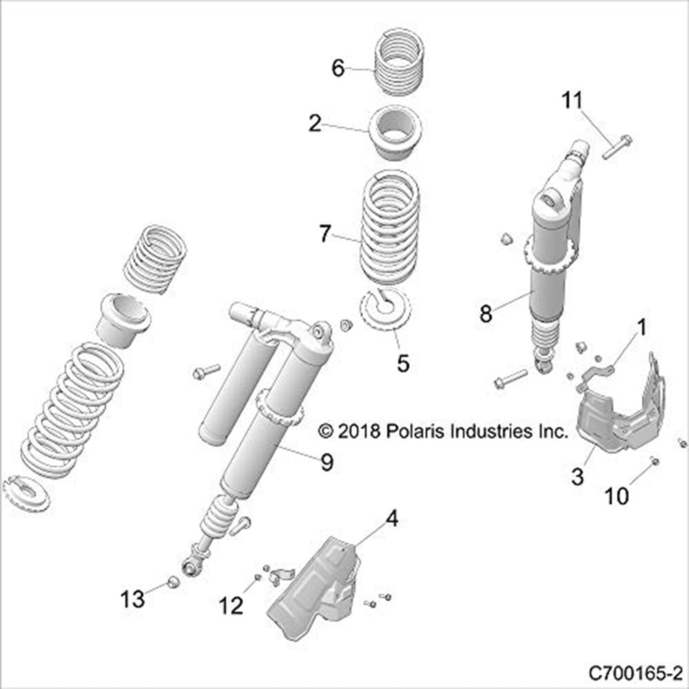 Polaris 5456621 Spring Spacer RZR XP Turbo S 4 2020-2021