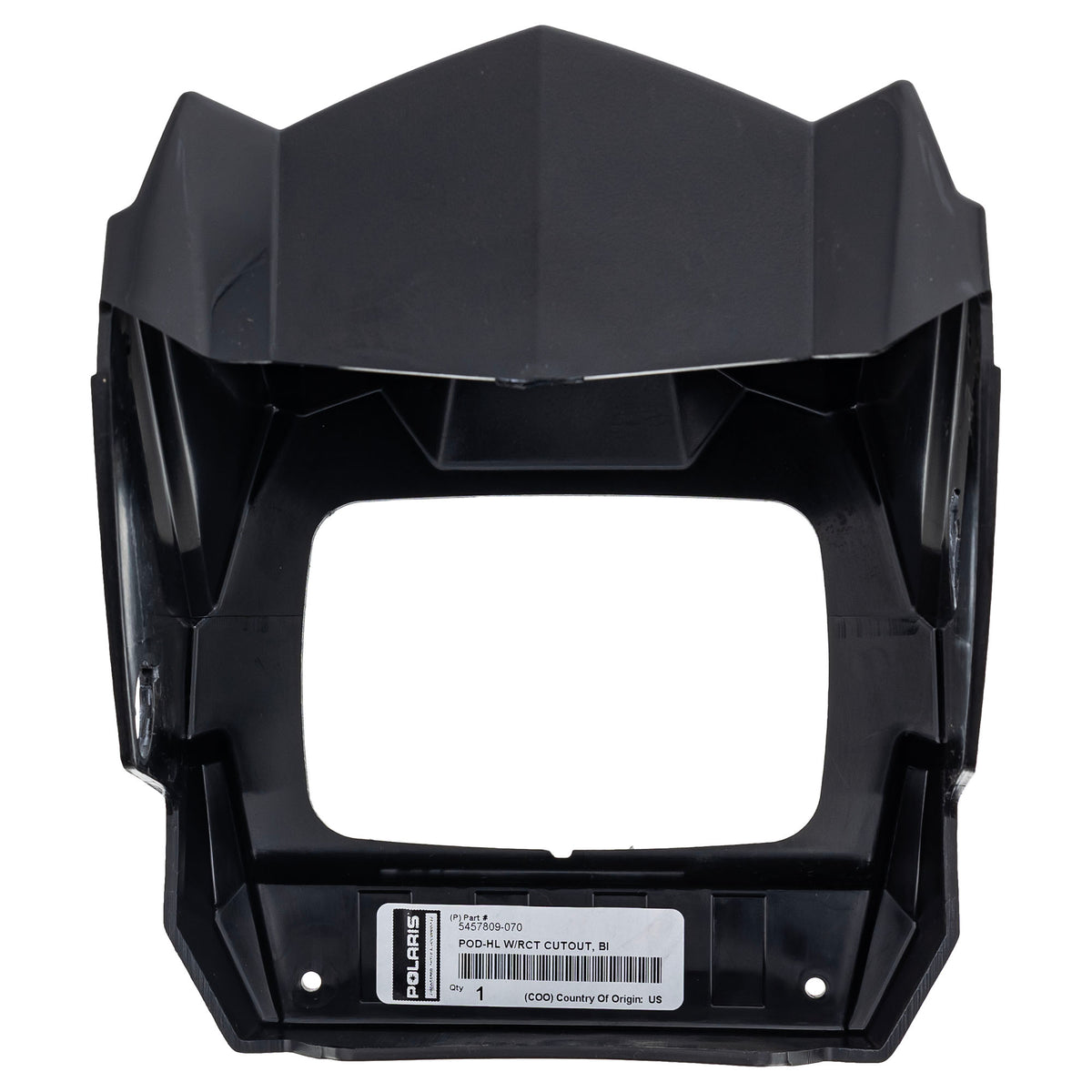 Polaris Gloss Black Headlight Pod w/ Cutout 5457809-070 Sportsman 1000