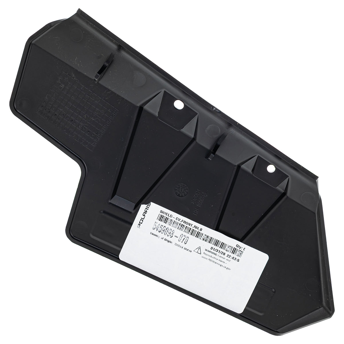 Polaris SHIELD-CV FRONT RH BLK 5459098-070 Ranger 1000 Ranger Crew
