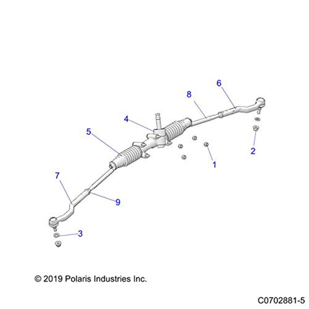 Polaris 7061283 Inner Tie Rod RZR XP 4 2020-2025