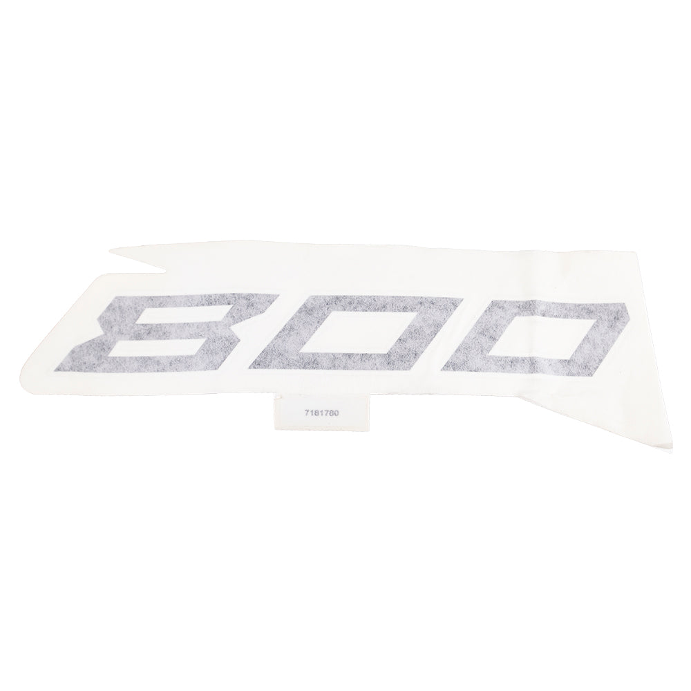 Polaris 7181780 Silver Left Hand "800" Fender Decal Indy Rush Switchback 800 600