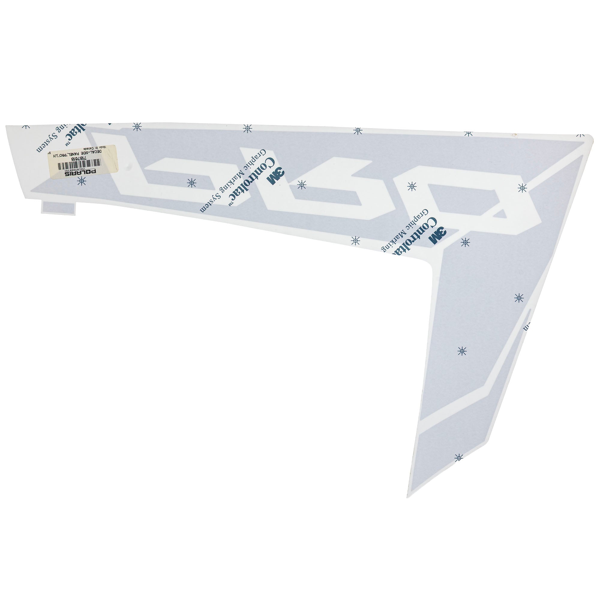 Polaris 7187618 Left Hand "Pro" Side Panel Decal Switchback RMK 800 850 600 174