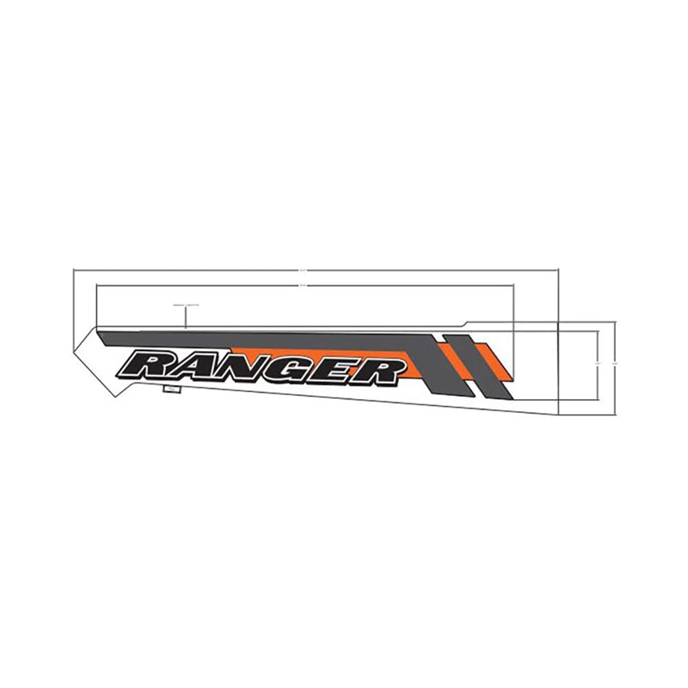 Polaris 7191531 Right Hand Ranger Side Box Decal Ranger Trail Boss 1000 XP Crew