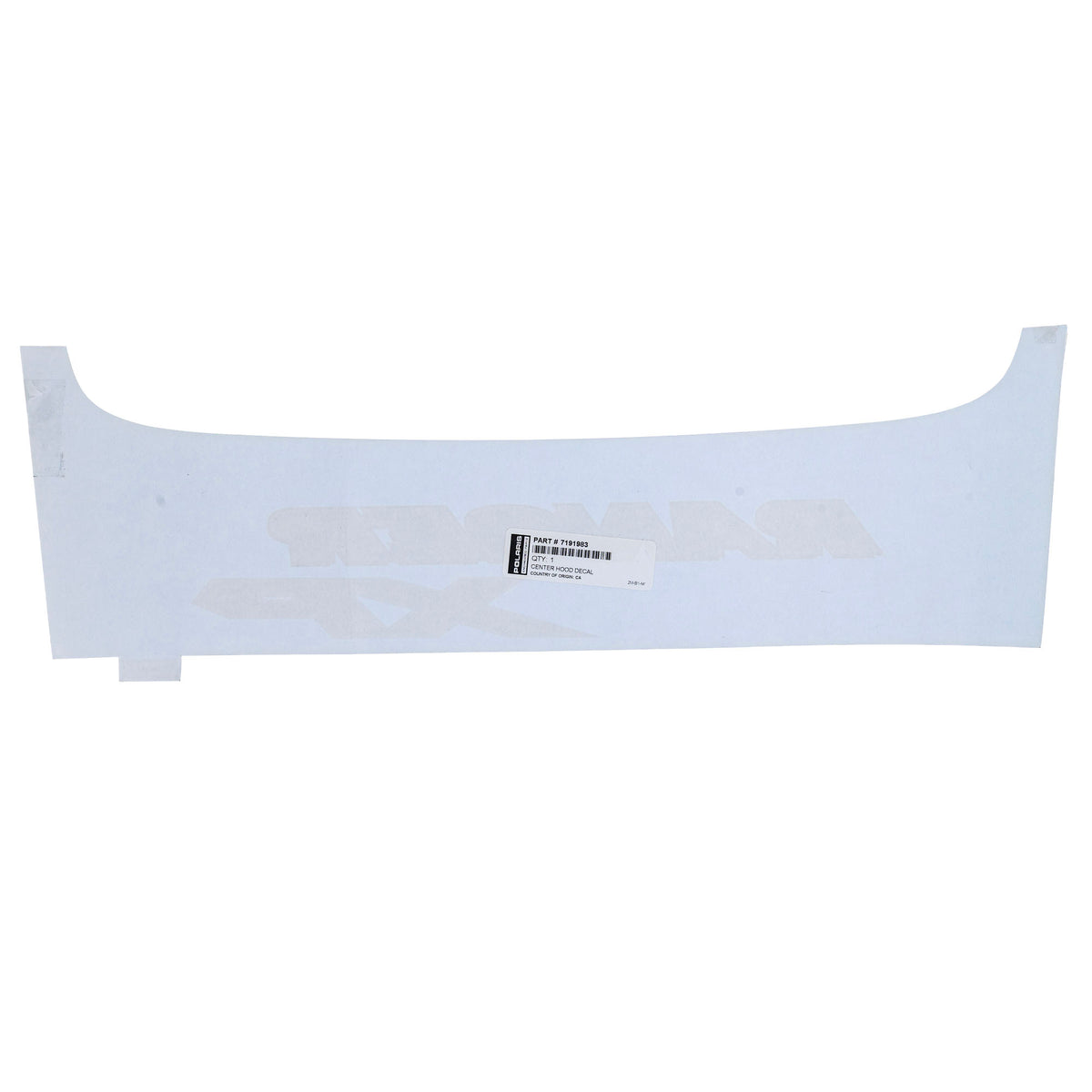 Polaris Center Hood Decal 7191983 1000 2020-2025