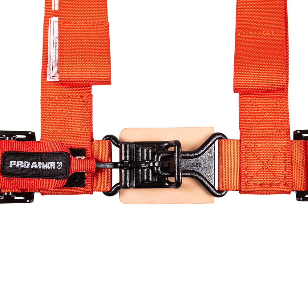 Pro Armor Orange Seat Belt 4 Point 2" Harness A114220OR additional view