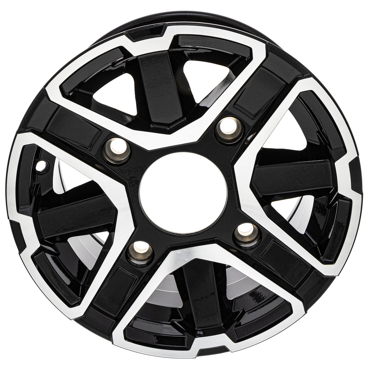 Polaris Gloss Black Front 12X6 Rim 1521629-067