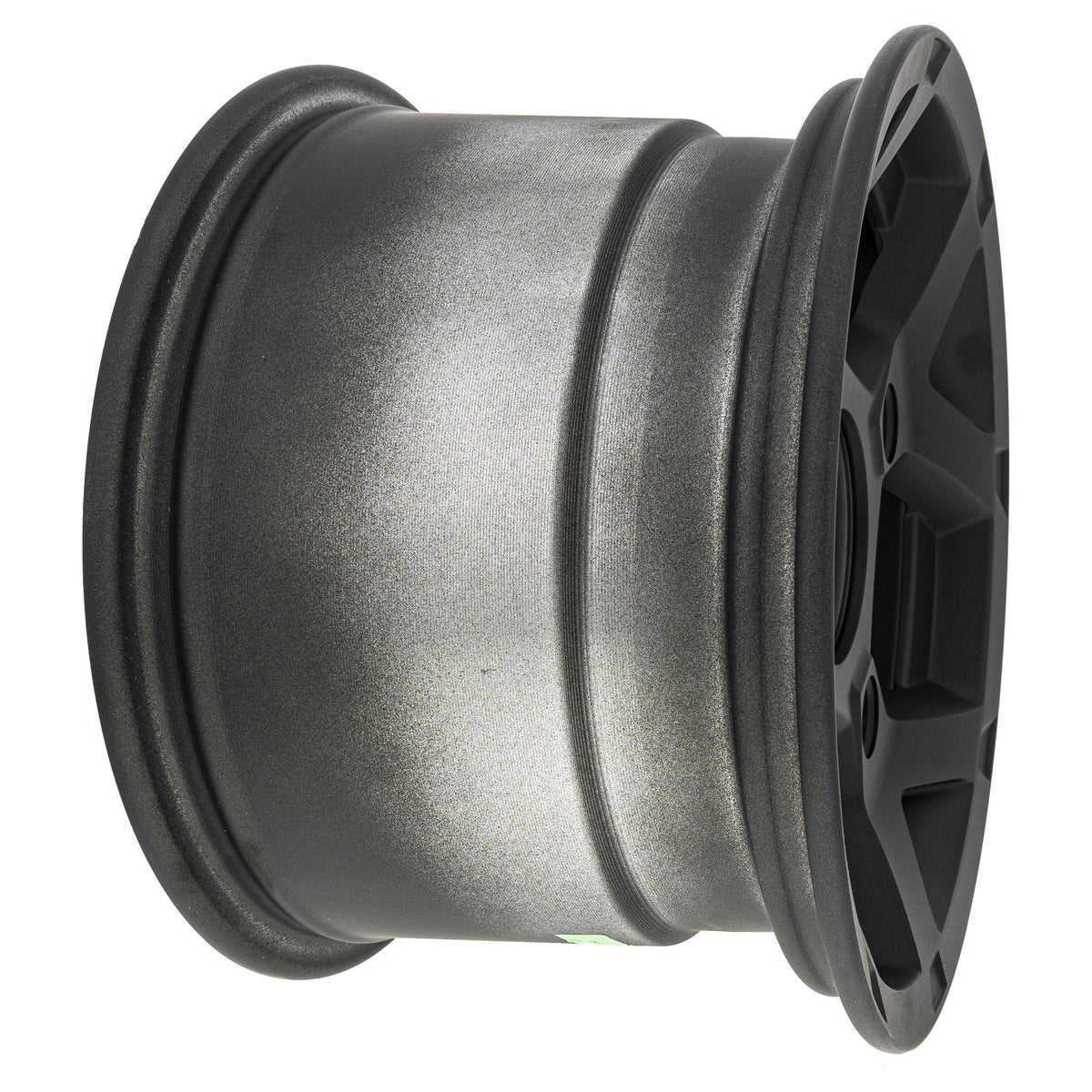 Polaris Flat Black Rear Cast 12X8 Rim 1522231-655 alternate view