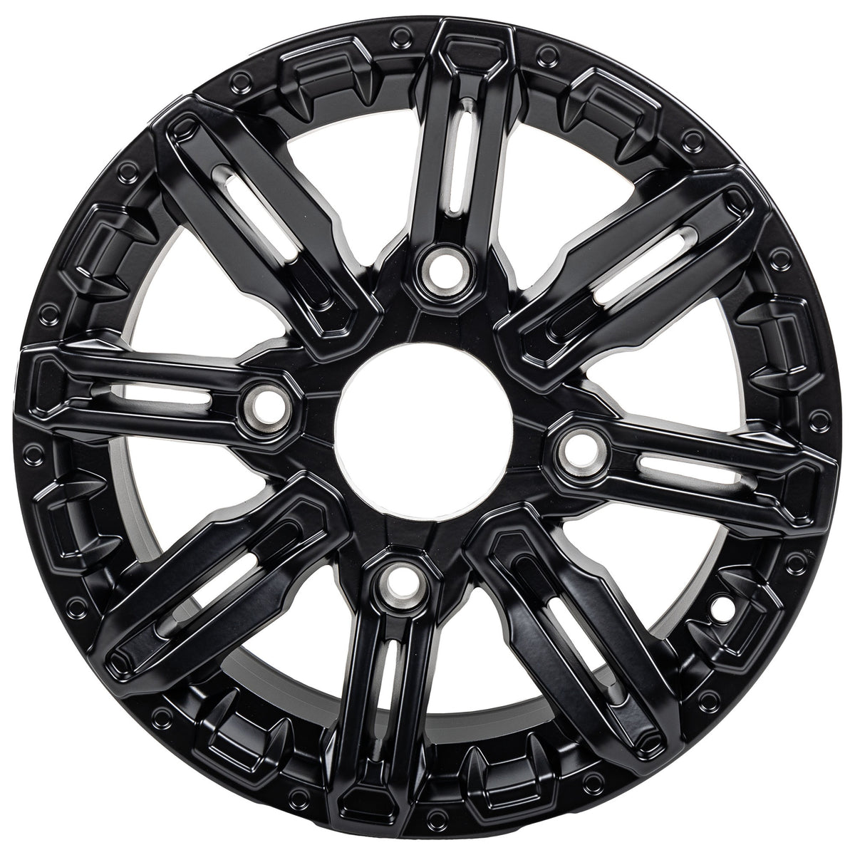 Polaris Matte Black Front Cast 14X6 Rim 1522494-458
