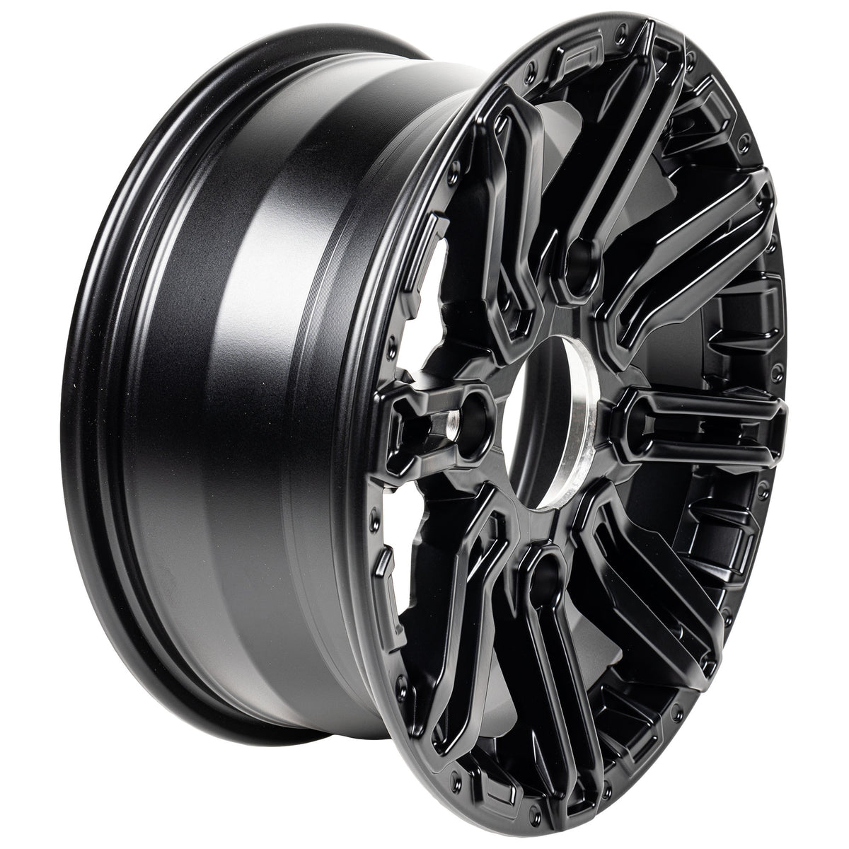 Polaris Matte Black Front Cast 14X6 Rim 1522494-458 alternate view