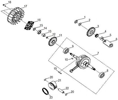 Polaris 0454589 Standard Piston Ring Set RZR EFI 170 2009-2021