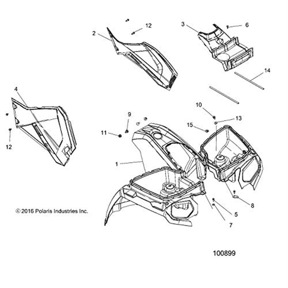 Polaris Fireball Red Front Cab 2636420-575