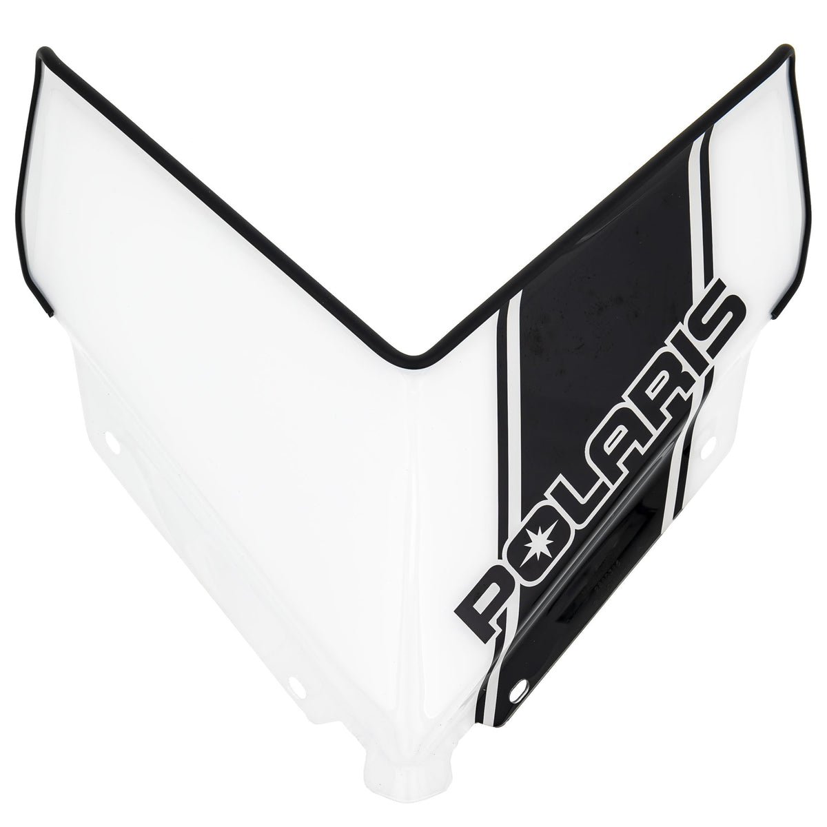Polaris White/Black Low 7" Windshield 2880386