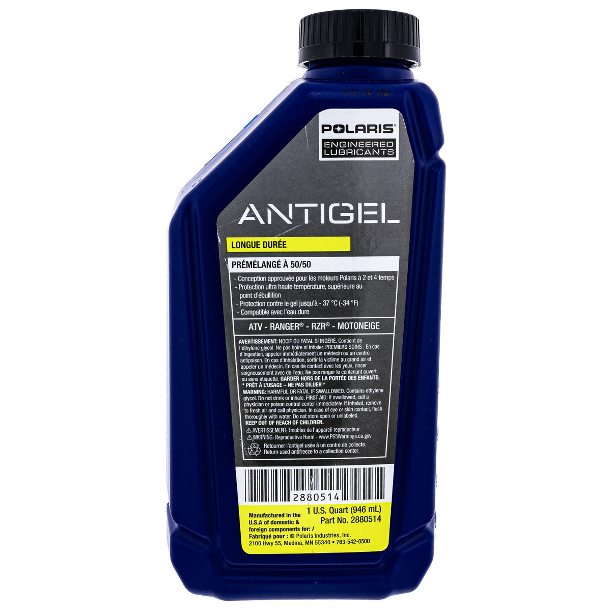 Polaris 1 Quart Anti-Freeze 50/50 Premix 2880514 Ranger SP 570 Ranger