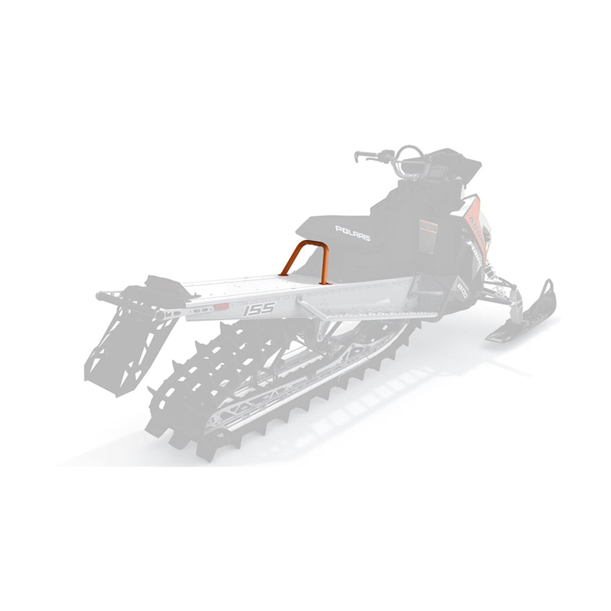 Polaris Orange Burst Seat Support 2881438-647 alternate view