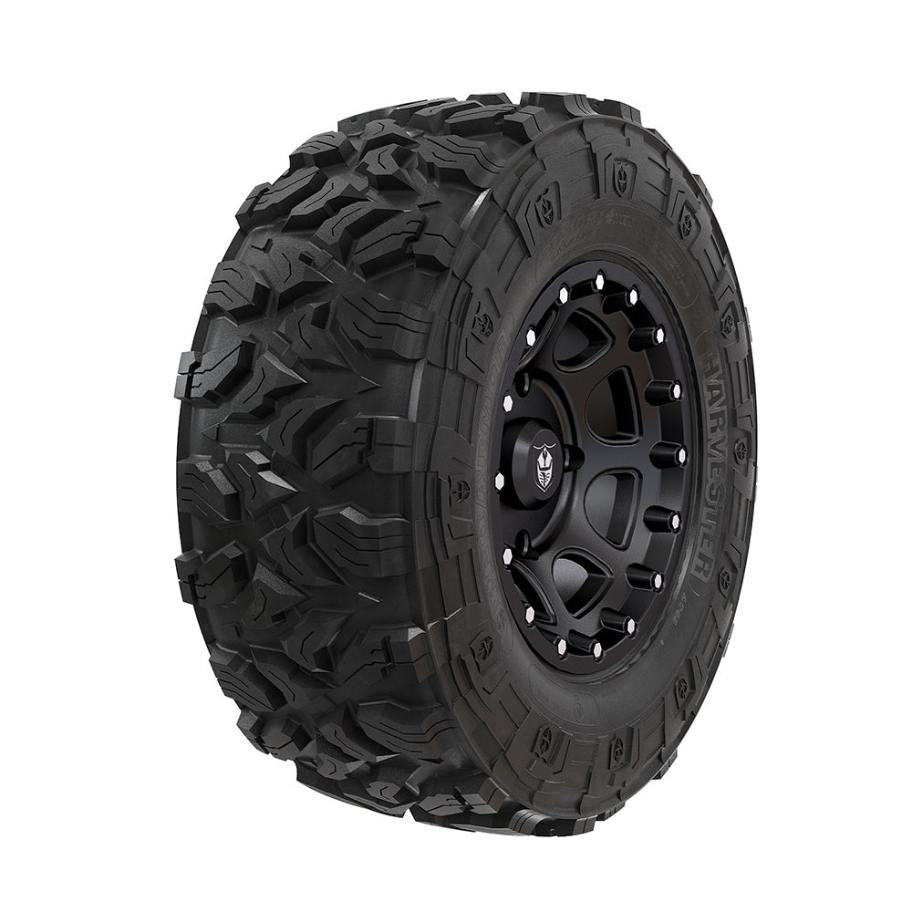 Pro Armor Matte Shackle Rim Harvester Tire Combo 2883223