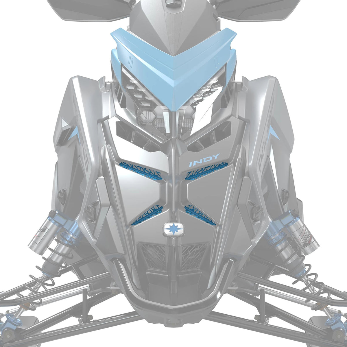 Polaris Indian Sky Blue Matryx Grill Inserts 2884979-737 alternate view