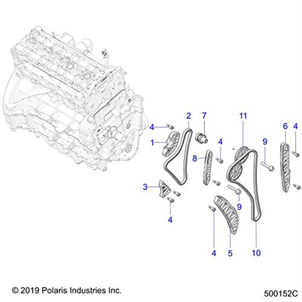 Polaris Aux Drive Chain 3023193