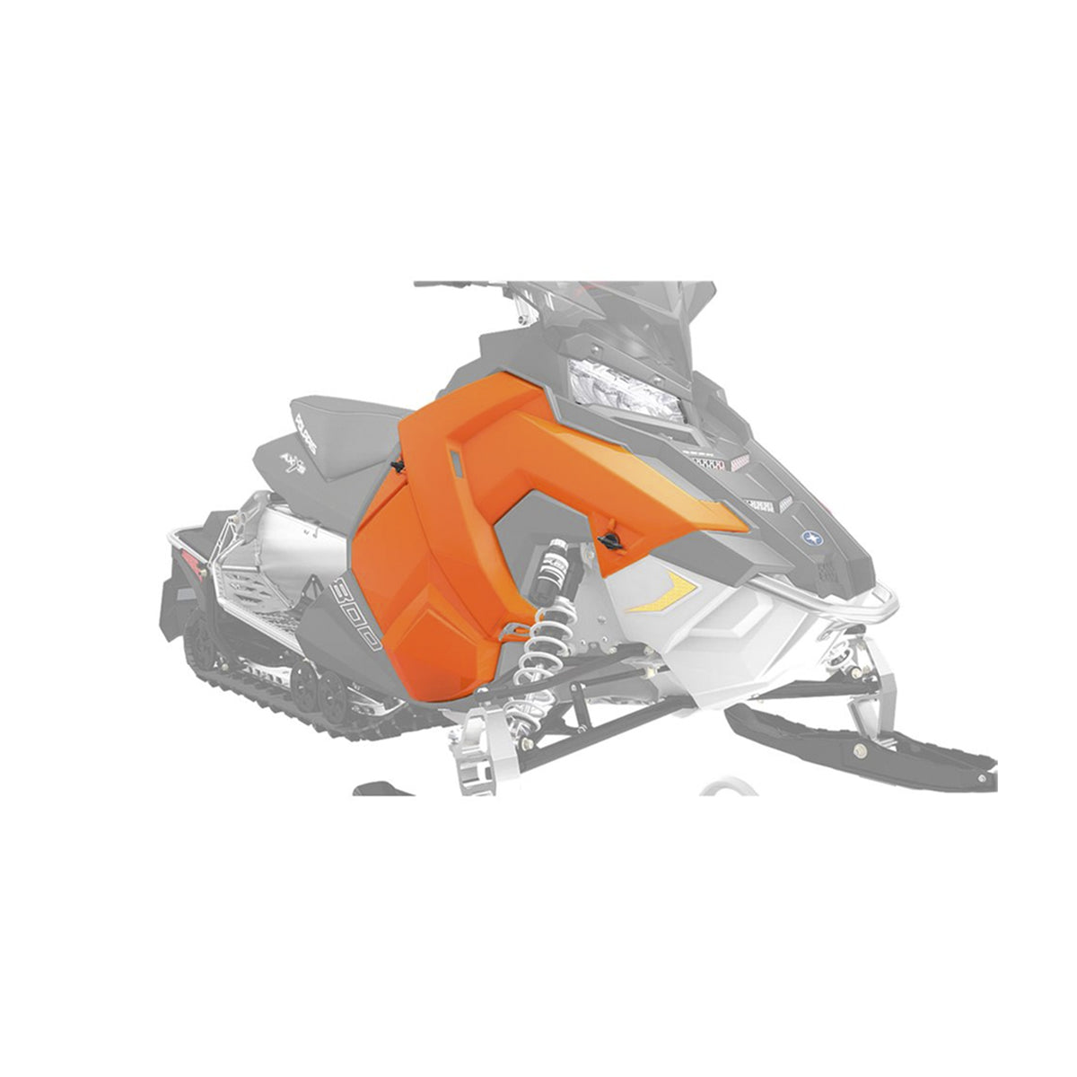 Polaris Orange Burst Right Hand Side Panel 5451231-647 alternate view