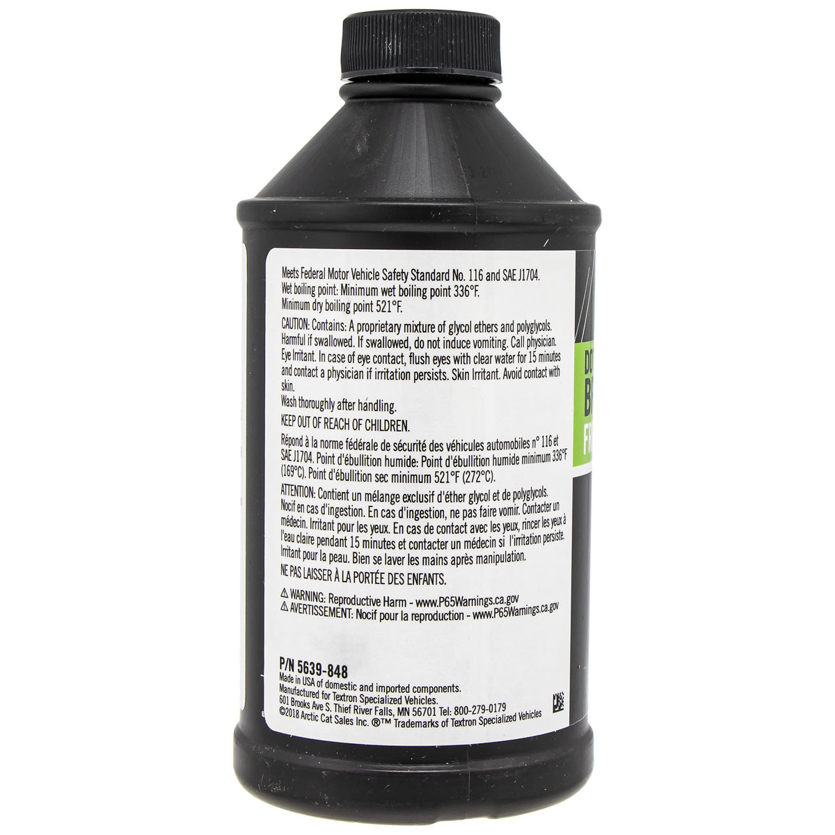 Arctic Cat DOT4 Brake Fluid 12oz 5639-848 additional view