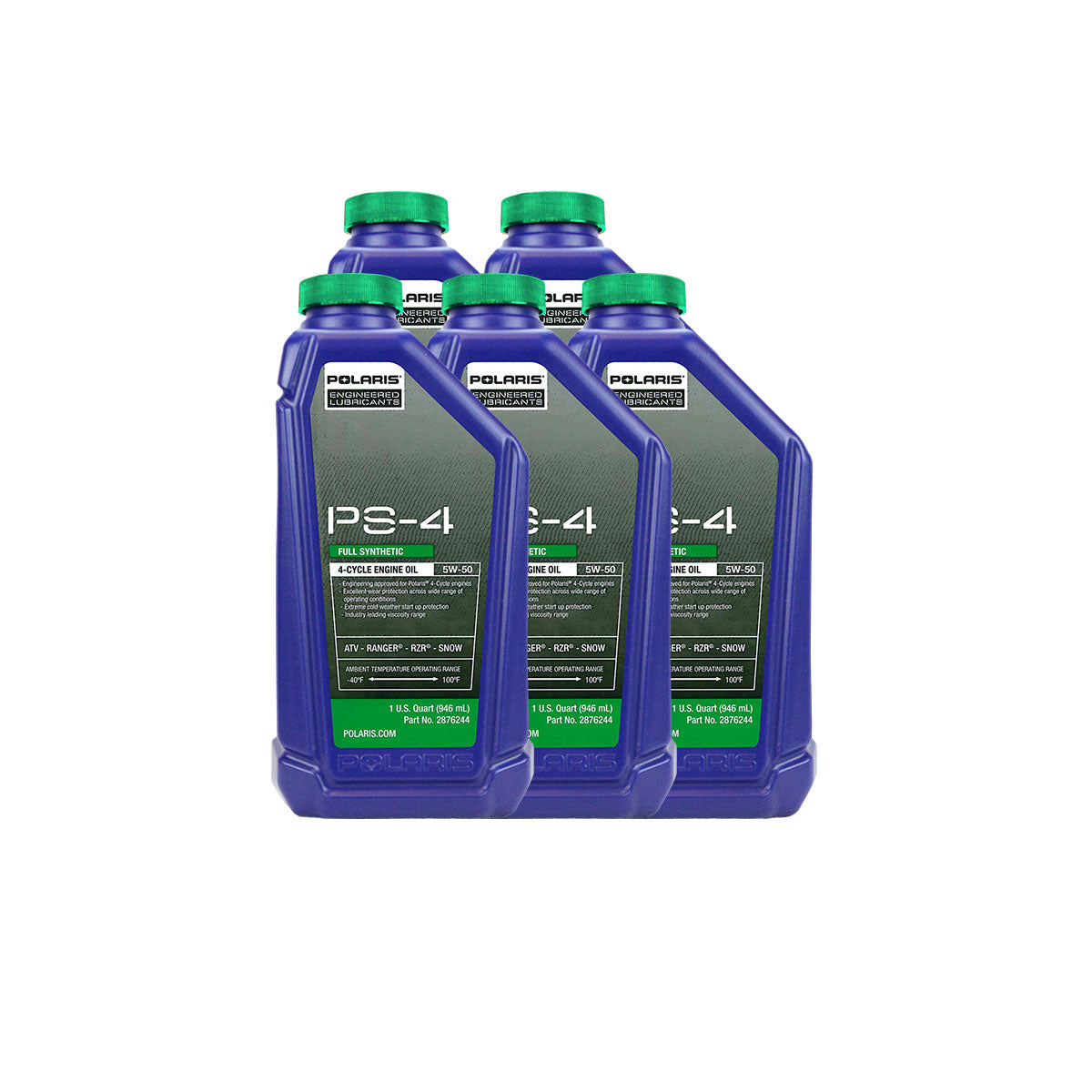 Polaris 5 Quarts PS-4 Full Synthetic 5W-50 Oil Change Kit FK1003588 alternate view