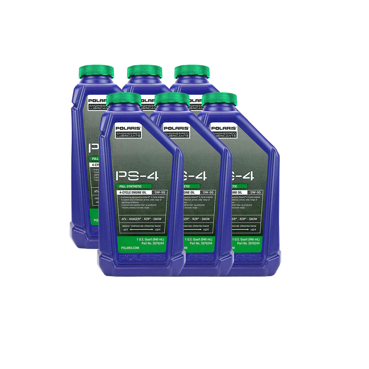 Polaris 6 Quarts PS-4 Full Synthetic 5W-50 Oil Change Kit FK1003589 alternate view