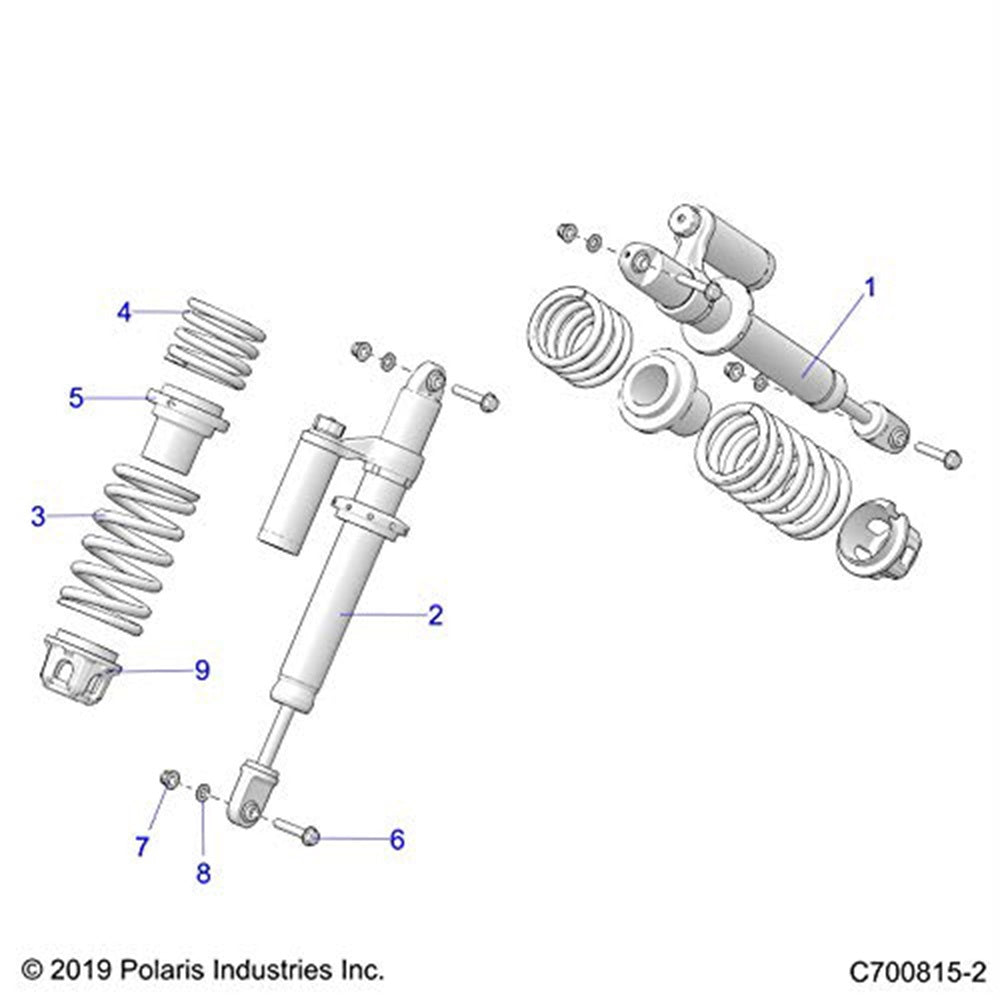 Polaris Front Left Hand Shock 7045321