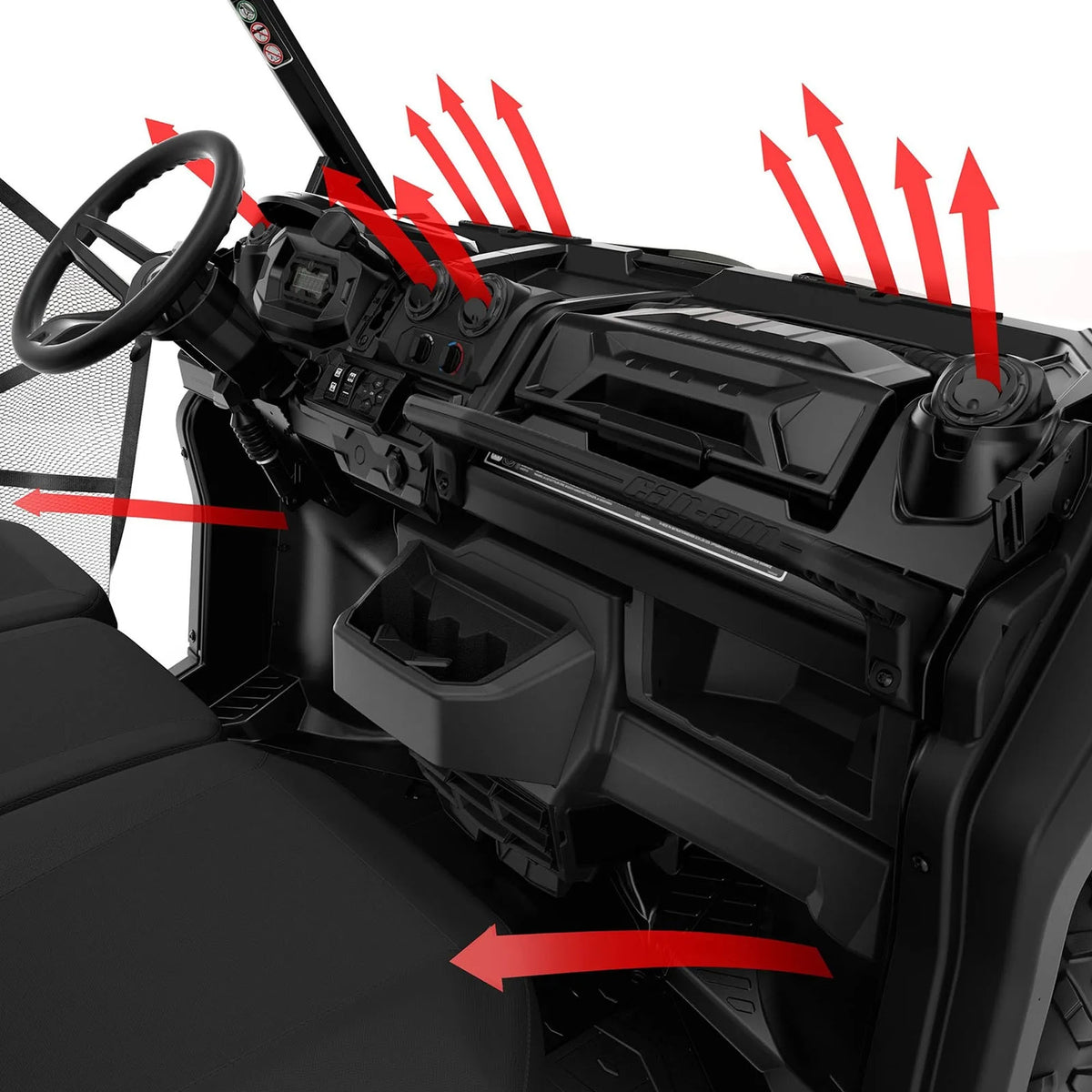 BRP Can-Am 715008093 Defrost Heat & Ventilation System Defender XT Max HD9 HD8
