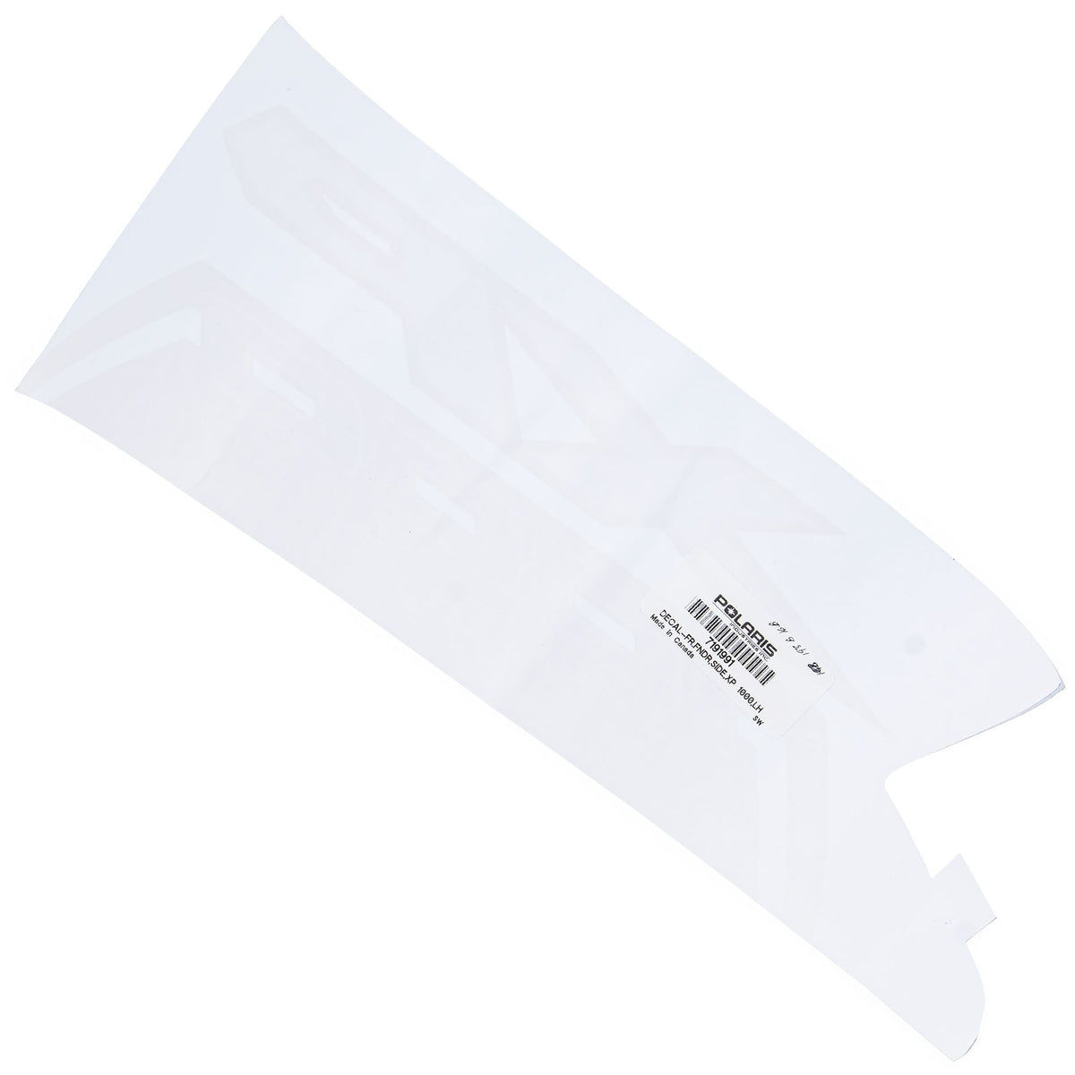 Polaris Front Left XP 1000 Side Fender Decal 7191991 alternate view