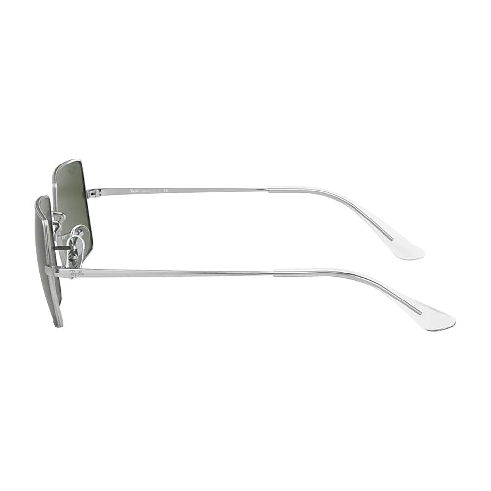 Ray-Ban RB1969-91493154 RB1969 Rectangle 1969 Sunglasses Silver Frames with G-15 Green
