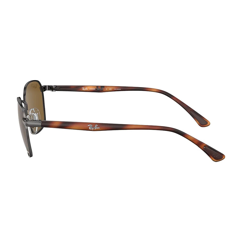 Luxottica Ray-Ban Chromance Light Brown Frame w/ Polarized Brown Lenes