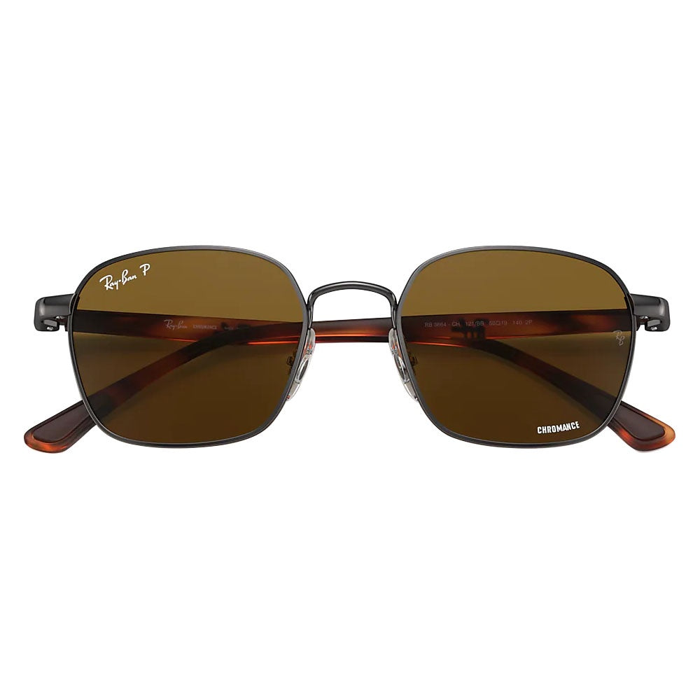 Luxottica Ray-Ban Chromance Light Brown Frame w/ Polarized Brown Lenes