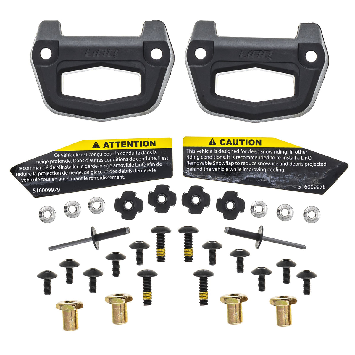 Ski-Doo Black LinQ Removable Snowflap 860201914 additional view