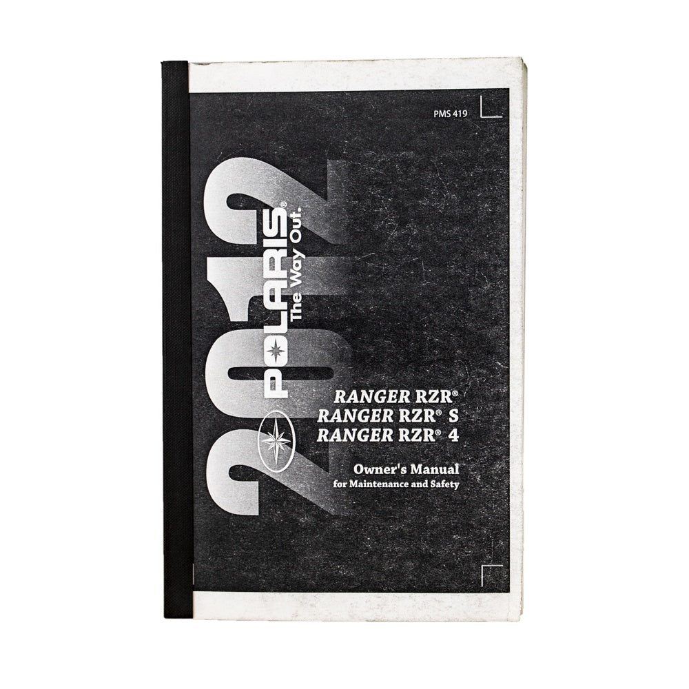 Polaris Owners Manual for 2012 RZR 800 RZR S EPS 9923518
