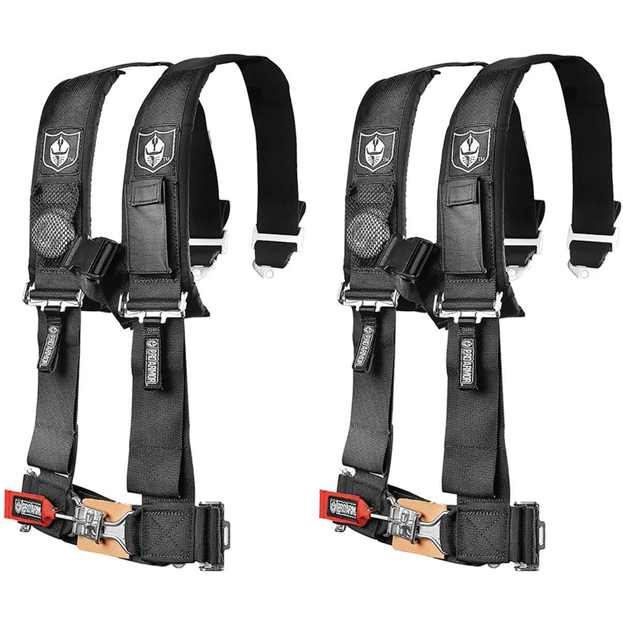 Pro Armor A114220 Black Seat Belt 4 Point 2" Harness 1000 900 570 800 (2-PACK)