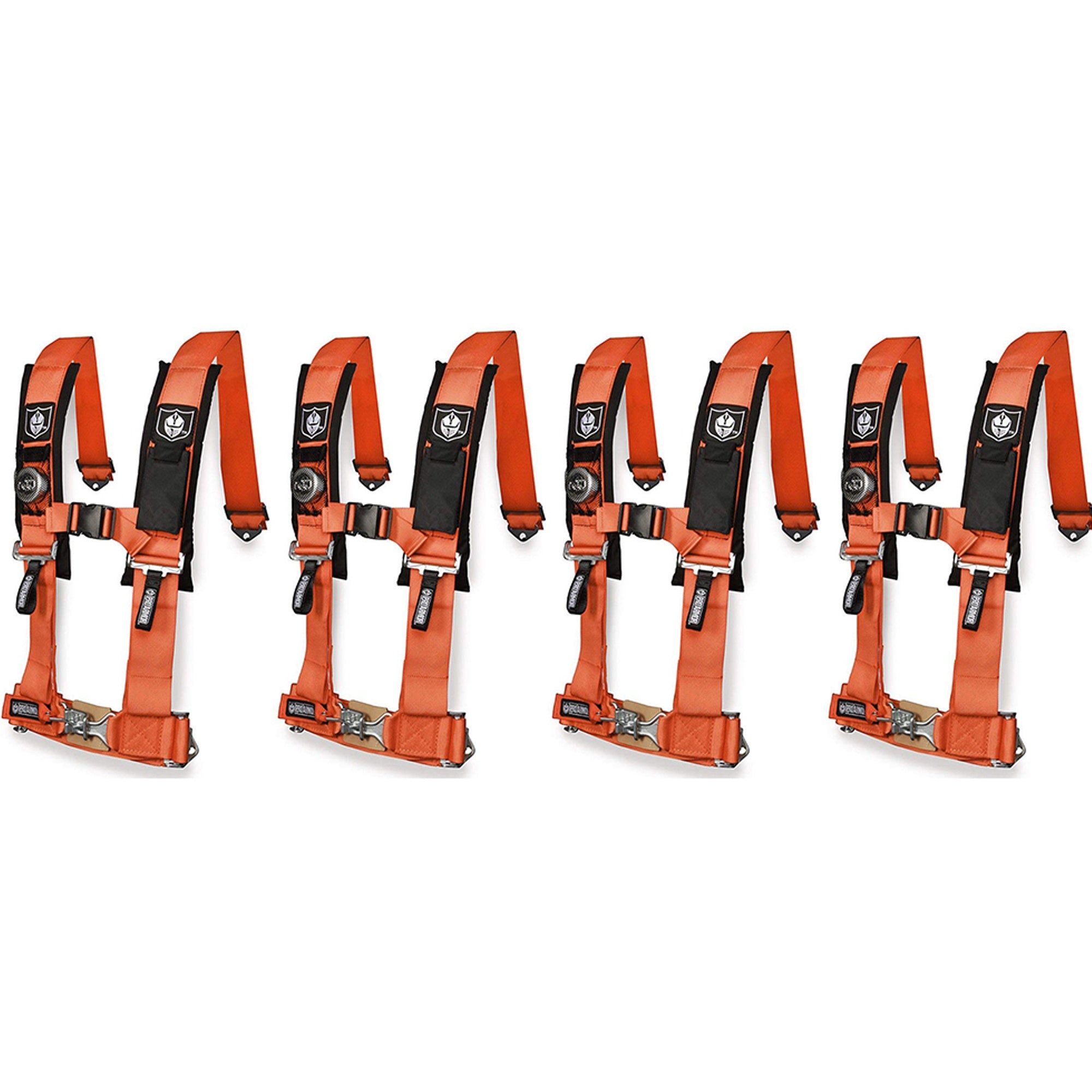 Pro Armor A114220OR Orange Seat Belt 4 Point 2" Harness 1000 900 570 (4-PACK)