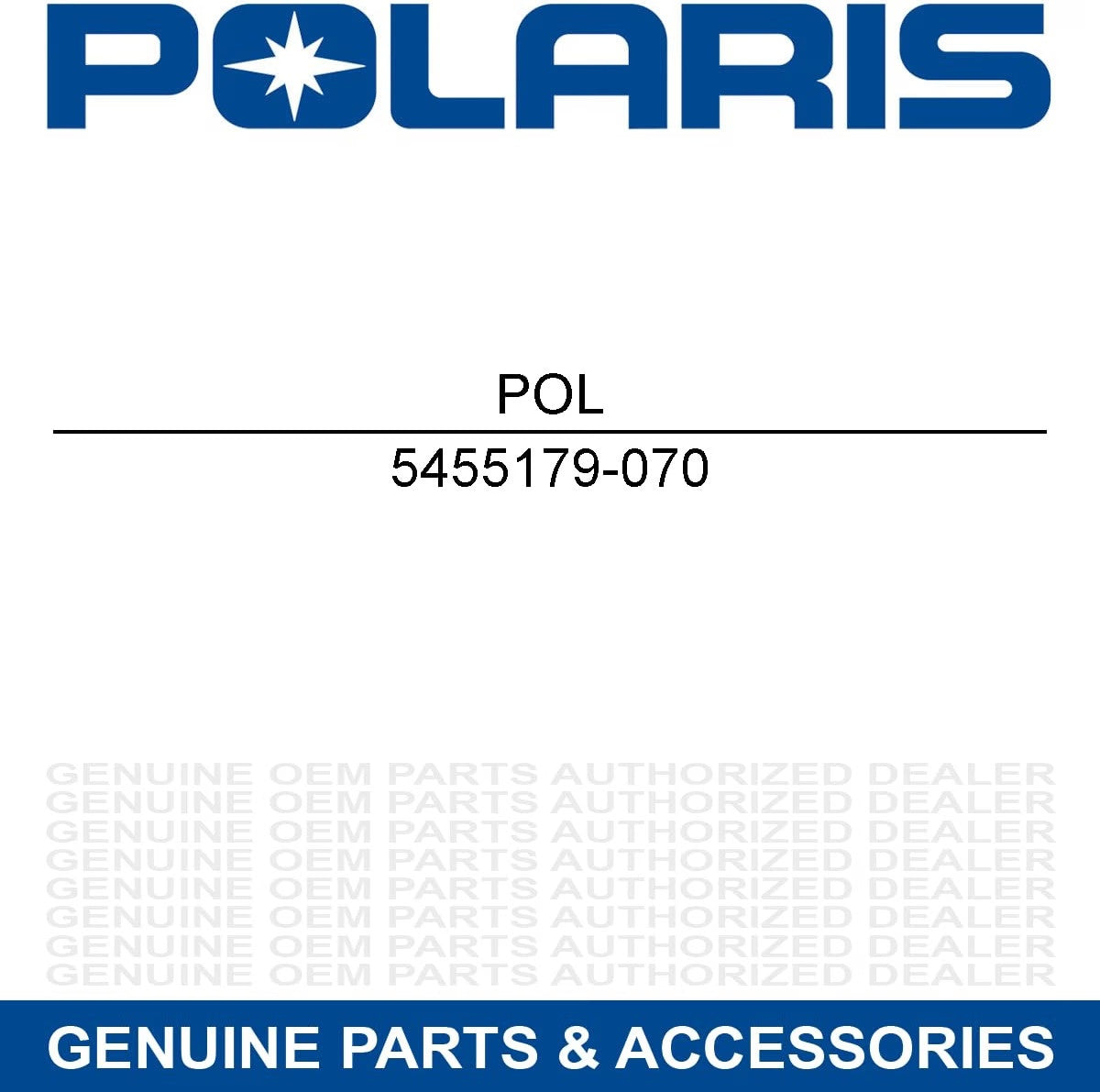 Polaris Black Front Bumper 5455179-070