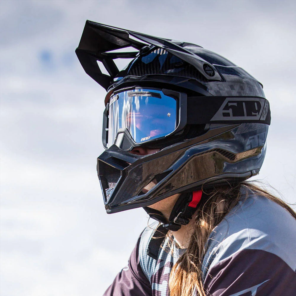 509 F02006200-000-004 Sinister MX6 Fuzion Flow Goggle Filtered Anti Fog Scratch Lens Black