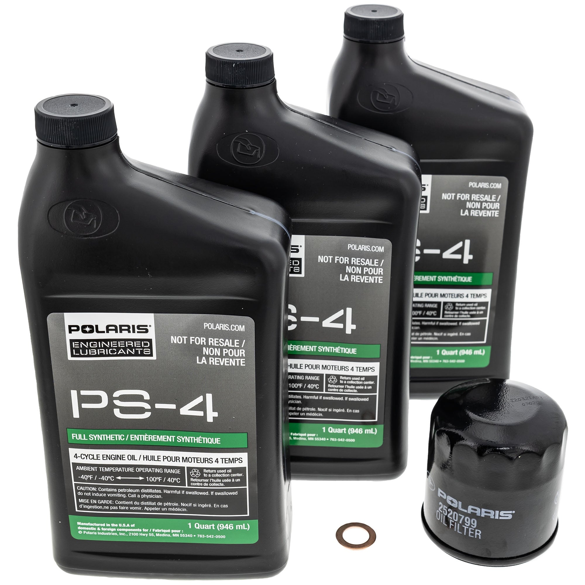 Polaris FKFSK20097 PS-4 Full Service Oil Change Kit with Filter AGL Demand Drive RZR Pro