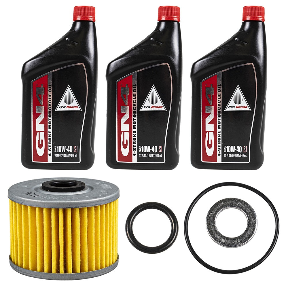 Honda 3 Quarts GN4 10W-40 Oil Change Kit FKOCK10646