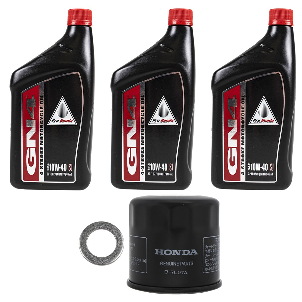 Honda 3 Quarts GN4 10W-40 Oil Change Kit FKOCK10670