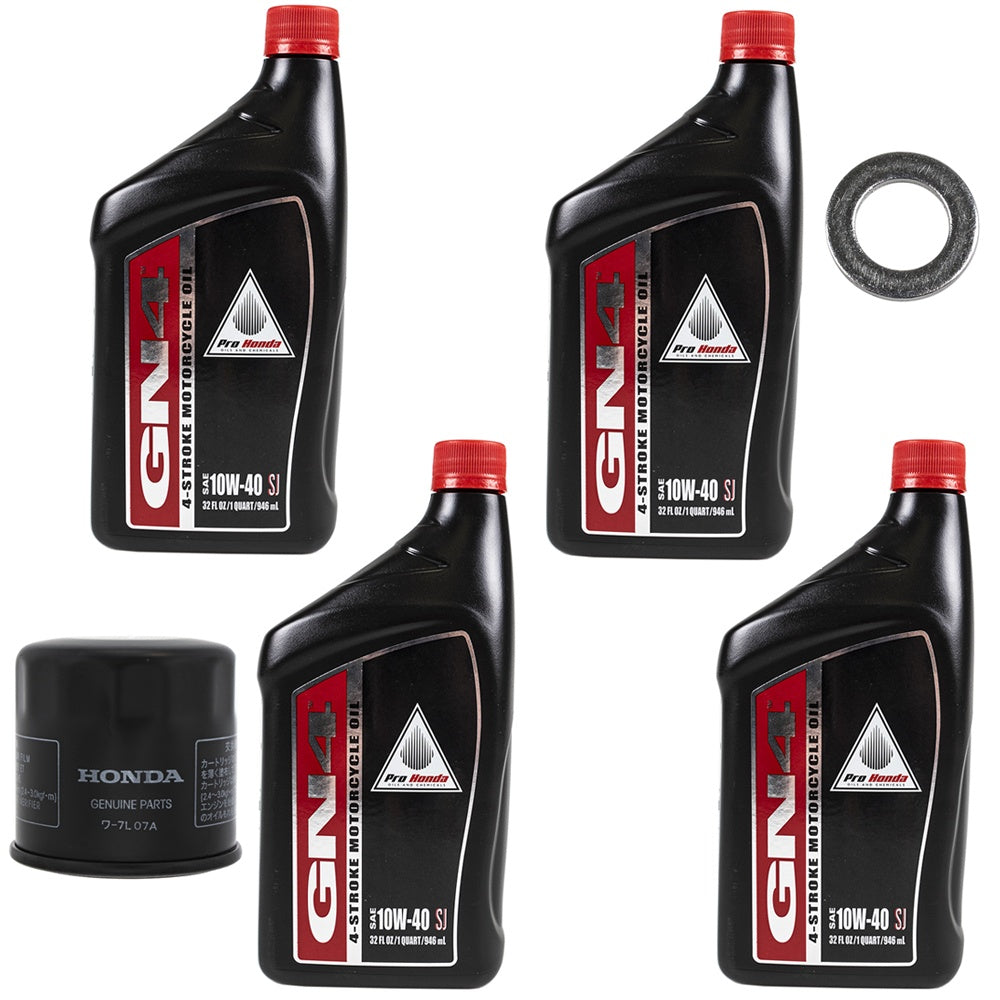 Honda 4 Quarts GN4 10W-40 Oil Change Kit FKOCK10671