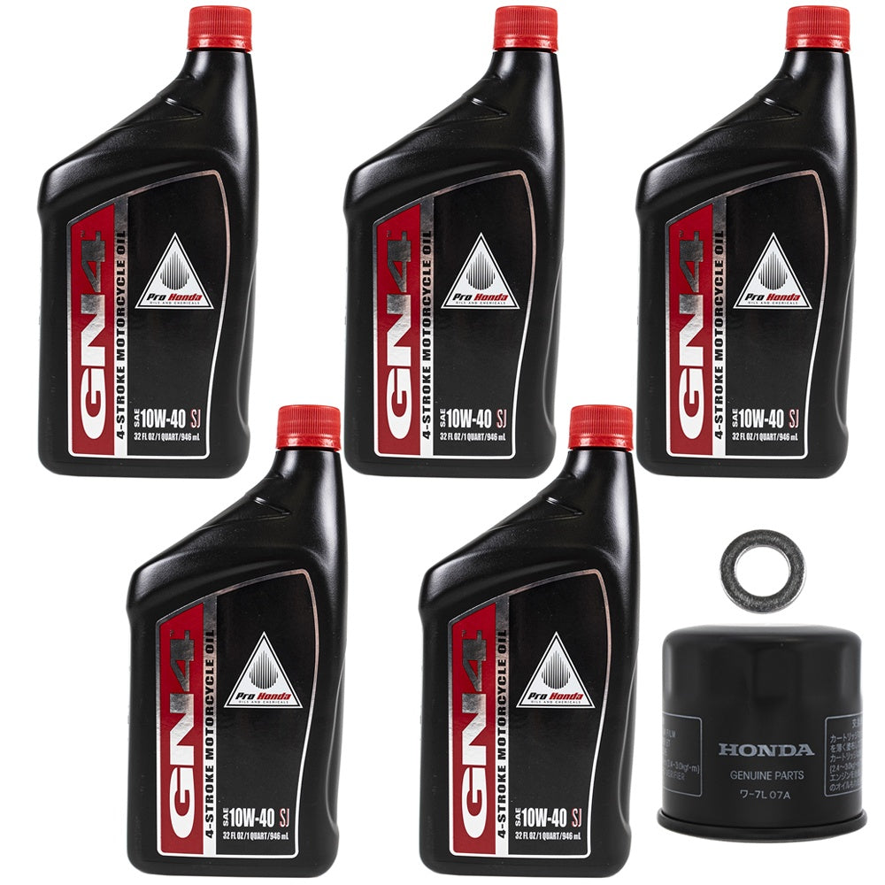 Honda 5 Quarts GN4 10W-40 Oil Change Kit FKOCK10672
