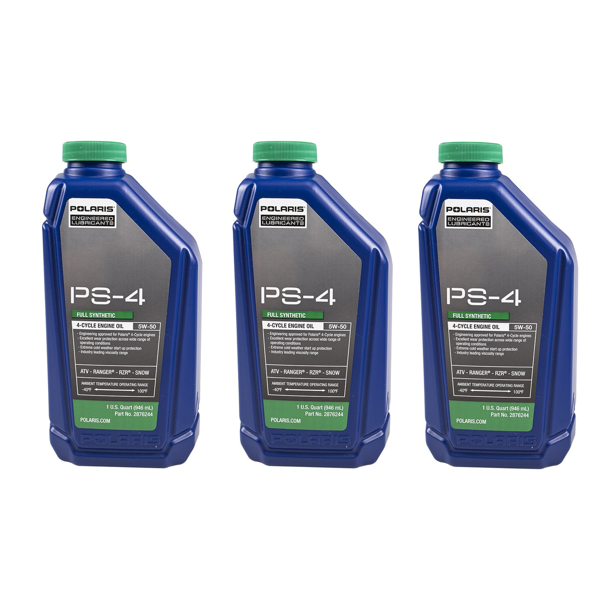 Polaris 3 Quarts PS-4 5W-50 Oil & Drivetrain Fluid Service Kit FKOCK10682 alternate view