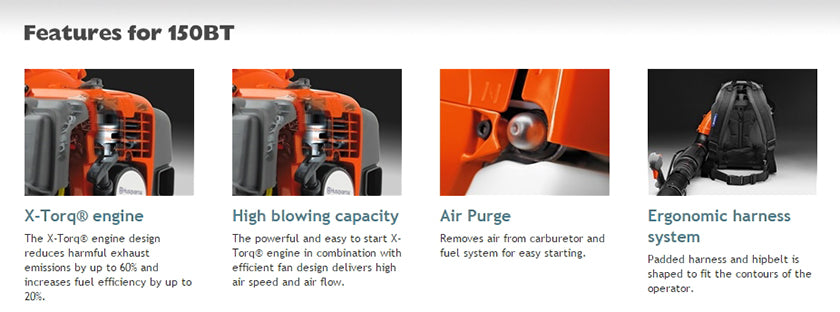 Husqvarna Backpack Blower 150BT-RECON
